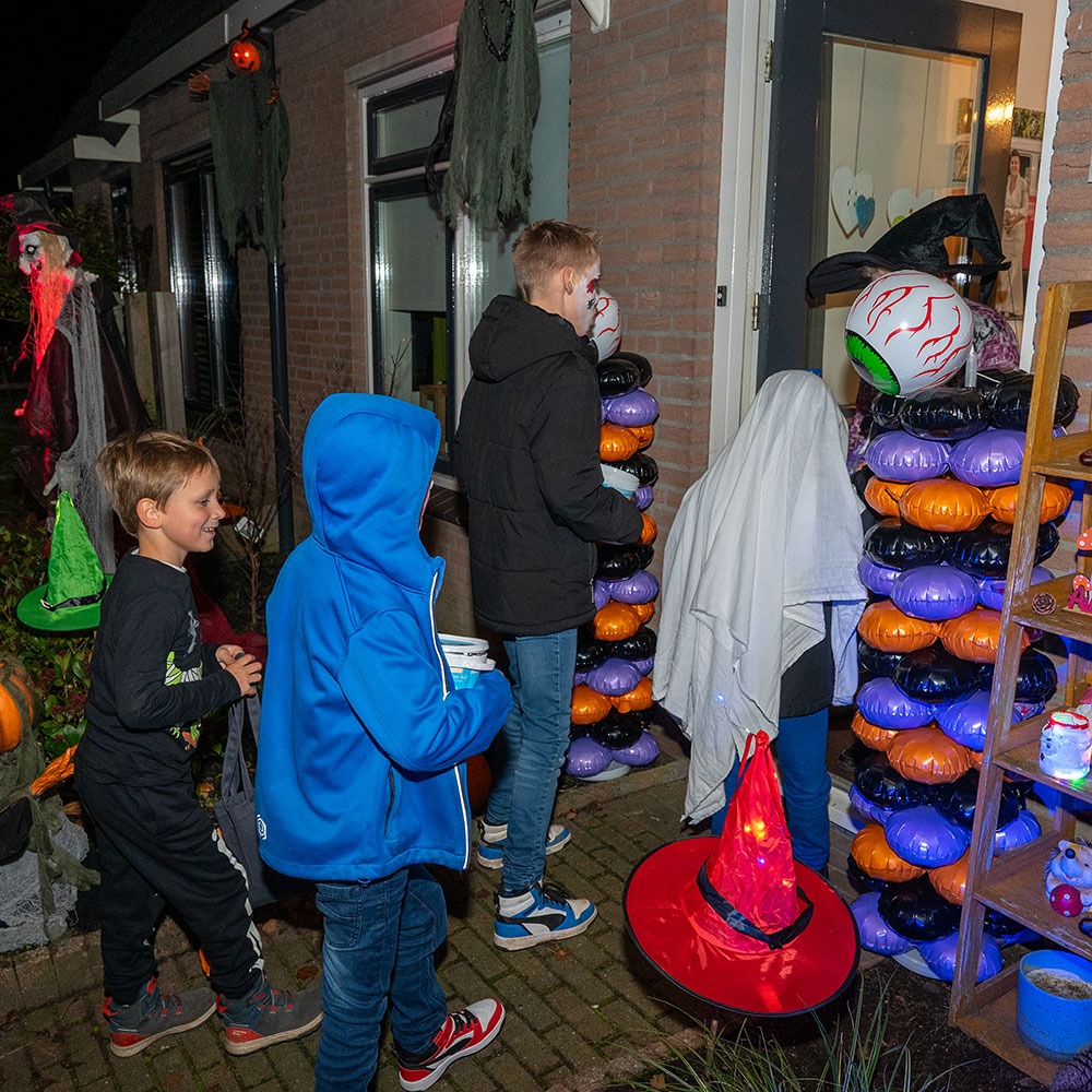 Trick or treat tijdens Halloween