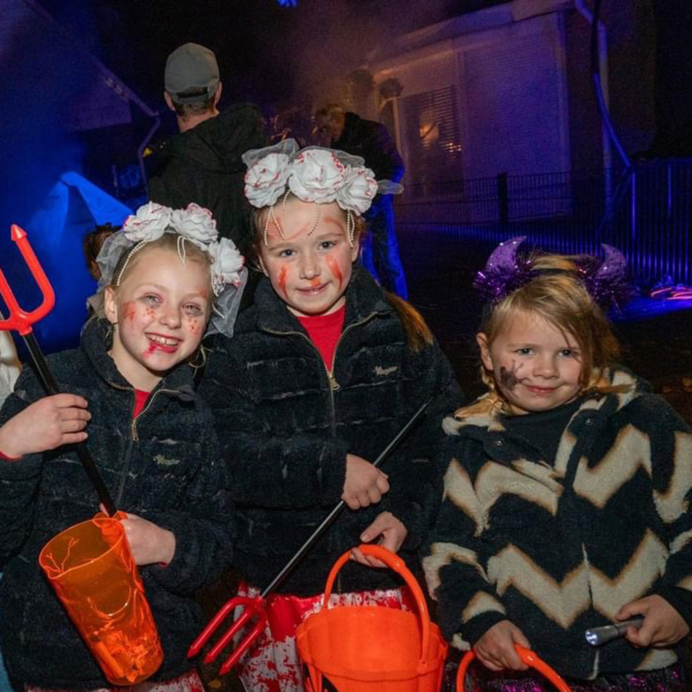Trick or treat tijdens Halloween