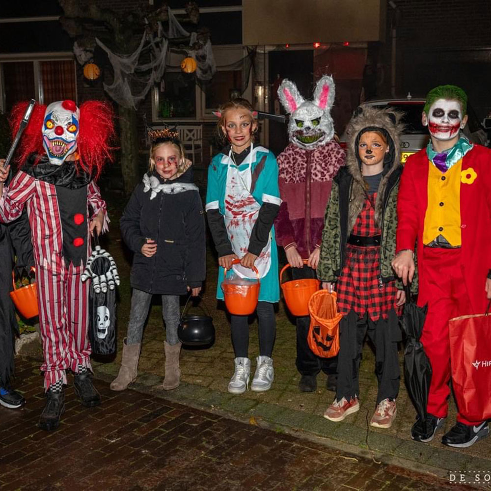 Trick or treat tijdens Halloween