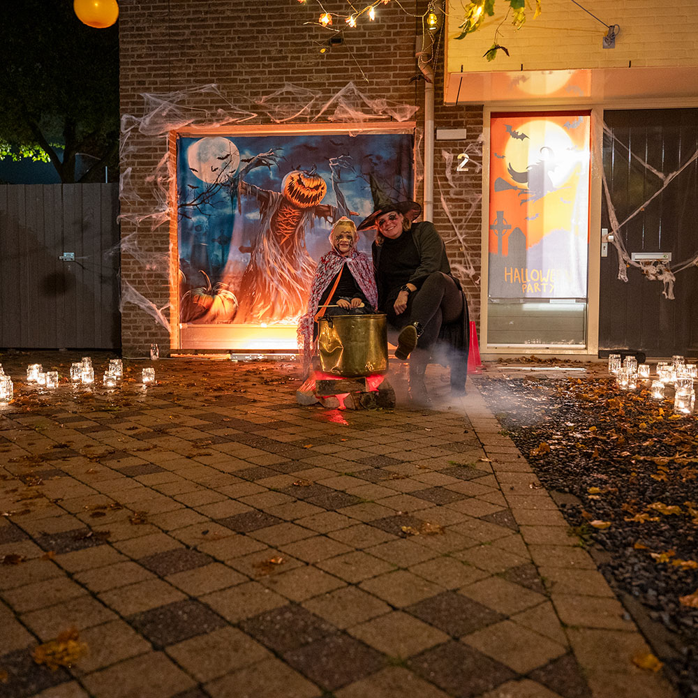Trick or treat tijdens Halloween